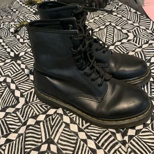 Dr. Martens women’s 1460 black smooth leather boots